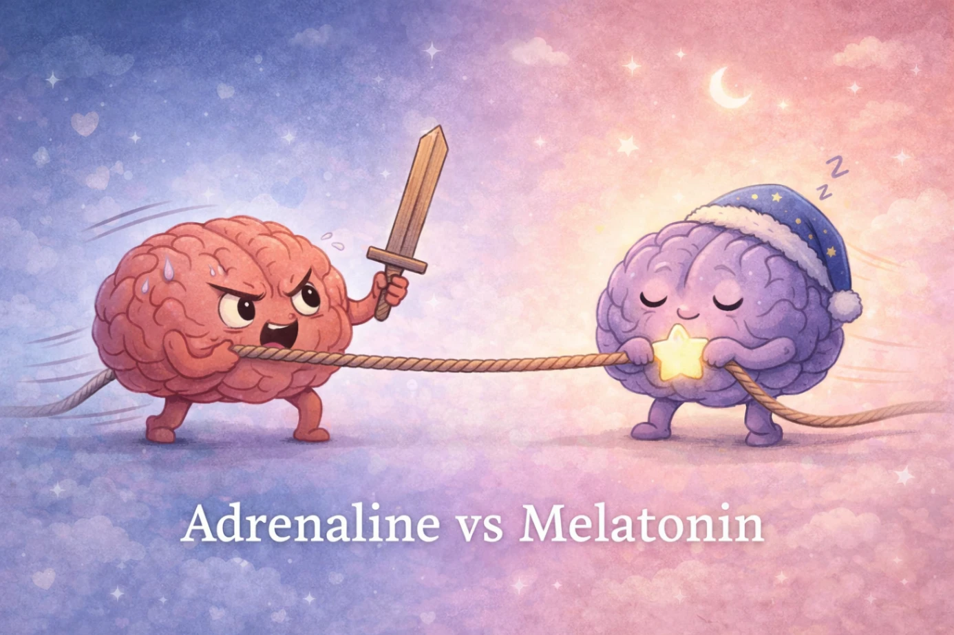 Adrenaline vs Melatonin